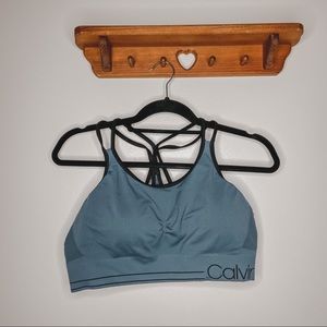 Calvin Klein | Blue Sports Bra Large Blue Padded